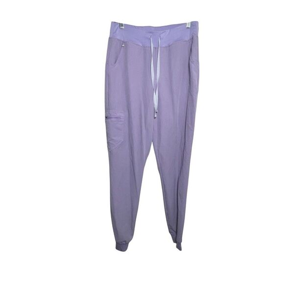 Figs Scrub Pants Women's Medium Tall Purple Lavender Jogger Drawstring - Picture 1 of 10
